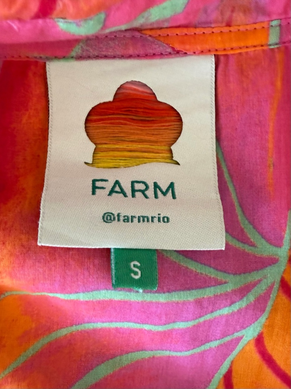Farm Rio Bright Forest Midi Dress size S - Picture 12 of 16
